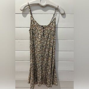 Floral Sleeveless Dress - PIECES size S